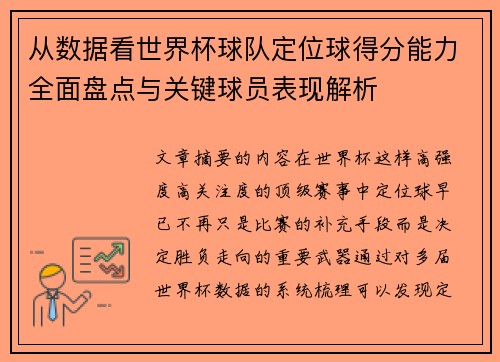 从数据看世界杯球队定位球得分能力全面盘点与关键球员表现解析